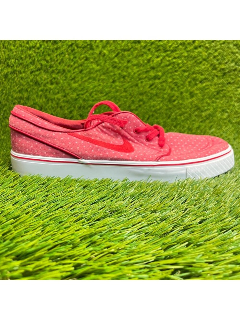 Nike Zoom SB Stefan Janoski Mens Size 9 Red White Casual Skate Shoes Sneakers